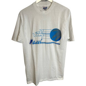 Maui Hawaii Hanes Single Stitch Vintage T Shirt Unisex Size Large 42-44